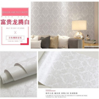 皇室风格白 [加厚]60cm宽*3米长 [在线中]加厚墙纸自粘卧室客厅3D装饰防水贴纸电视背景墙家居翻新