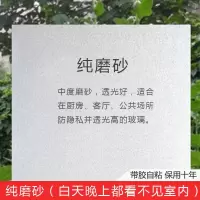 透光不透明纯磨砂(自粘) 60cm宽每米价 玻璃膜防晒隔热膜窗户玻璃贴纸透视阳台卧室遮光防爆膜太阳膜家用