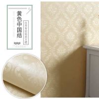 黄色中国结 [加厚]60cm宽*5米长 [在线中]加厚墙纸自粘卧室客厅3D装饰防水贴纸电视背景墙家居翻新