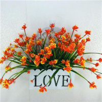 水草蝴蝶桔套装 仿真花假花套装挂篮吊篮玫瑰绢花套装餐桌塑料花客厅室内装饰摆件