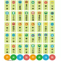 夜光款式34102E(42个标识) 创意夜光开关贴墙贴家用灯开关标识标签面板插座帖保护套简约现代