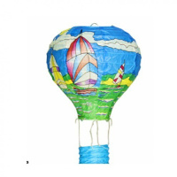 卡通款海洋帆船(5个) 热气球装饰纸灯笼婚庆酒吧KTV商场4S店挂饰幼儿园走廊空中吊饰