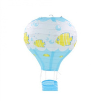 卡通款海洋鱼(5个) 热气球装饰纸灯笼婚庆酒吧KTV商场4S店挂饰幼儿园走廊空中吊饰