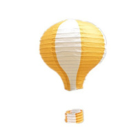 条纹款桔色(5个) 热气球装饰纸灯笼婚庆酒吧KTV商场4S店挂饰幼儿园走廊空中吊饰