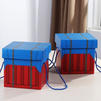 吃鸡空投箱礼品盒(适合超大号) LED灯许愿瓶夜光幸运星玻璃木塞瓶创意瓶摆件瓶花鼓星星瓶