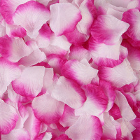 紫白 一斤装【约7000片】 婚床布置装饰假花瓣仿真玫瑰花瓣婚礼手撒花表白求婚结婚庆用品