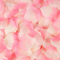粉白 一斤装[约7000片] 婚床布置装饰假花瓣仿真玫瑰花瓣婚礼手撒花表白求婚结婚庆用品