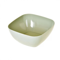 北欧绿 食品级沙拉碗塑料盘子家用北欧色方形果盘瓜子水果盘创意糖果盘