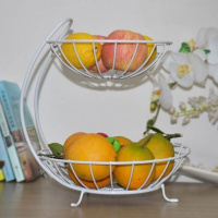 白色两层 三层水果盘客厅北欧多层干果盘现代简约创意水果篮零食点心盆