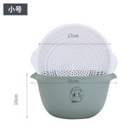绿色[2个划算装] 中号双层(推荐) 双层塑料沥水篮洗菜盆洗菜篮厨房家用创意淘米洗水果菜篮子水果盘