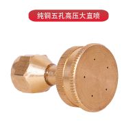 纯铜五孔高压可调大直喷*1个 电动喷雾器喷头农用塑料小喷头铜喷头单双头直喷头单孔多孔弯喷头