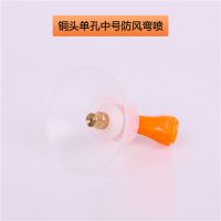 铜头单孔中号防风弯喷*2个 电动喷雾器喷头农用塑料小喷头铜喷头单双头直喷头单孔多孔弯喷头