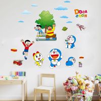 机器猫 [多款组合]幼儿园儿童房墙面装饰卡通墙贴画宝宝房身高贴纸自粘