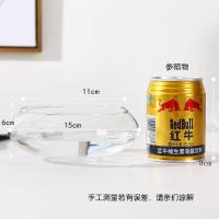 1个 肚径20厘米(中号) (送碗莲种子)水培花卉盆栽绿植玻璃水养花瓶水仙碗莲铜钱花盆