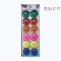 黑板吸铁石教学磁铁白板磁扣磁铁片磁贴磁钉磁力扣冰箱贴小磁铁贴 板装3cm光面/混色/12只