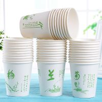纸杯一次性杯子特价批发超市家用商务办公茶水杯子整箱加厚 50只/1包 安馨方框