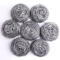 不锈钢不渣钢丝球刷锅洗锅刷碗洗碗手柄刷子清洁球厨房神器 特惠装【20个】 不掉渣不生锈【大号】