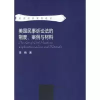 音像美国民事诉讼法的制度、案例与材料李响 著