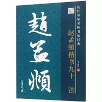 音像赵孟頫楷书九十二法/历代名家名帖书法经典教程李放鸣