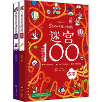音像5分钟专注力训练迷宫100:汉字+成语(全2册)沐渔文化 绘
