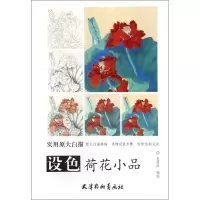 音像设色荷花小品(实用原大白描)编者:金建成