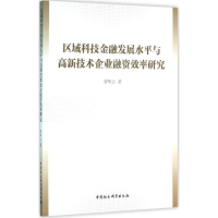 音像区域科技金融发展水平与高新技术企业融资效率研究翟华云 著