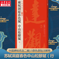音像苏轼洞庭春色赋 中山松醪赋上海书画出版社 编