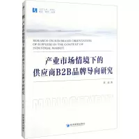 音像产业市场情境下的供应商B2B品牌导向研究黄磊