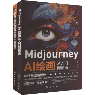 音像人工智能AI绘画、摄影到后期修图一本通套装(全2册)梁翃