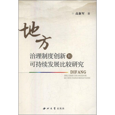 音像地方治理制度创新和可持续发展比较研究高新军