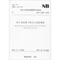音像海上风电场工程岩土试验规程 NB/T 10107—2018能源局 著