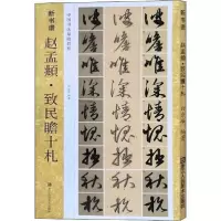 音像赵孟頫致民瞻十札(中国书法基础教程)/新书谱白岩峰
