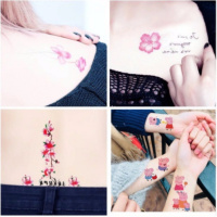 可爱纹身贴10片 化妆刷套装全套套刷包初学工具眼影刷子散粉刷眉刷唇彩妆刷子[3月1日发完]