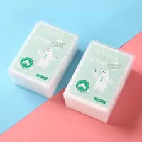 便携2胶盒薄款(400片) 化妆棉卸妆棉片 盒装1080片干湿两用一次性湿敷补水洗脸巾
