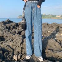 尤柯鸟(yoekbird) 新春优惠时尚韩潮 2020春季直筒显瘦牛仔裤网红宽松高腰