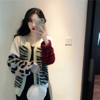 尤柯鸟(yoekbird) 新春优惠时尚韩潮2019年新款不规则毛衣慵懒毛针织开衫外套女