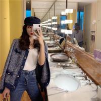 尤柯鸟(yoekbird) 新春优惠时尚韩潮风亮丝针织开衫外套女2019新款网红外搭长袖上衣