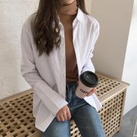 尤柯鸟(yoekbird) 新春优惠时尚韩潮 韩国chic百搭复古喇叭袖长袖条纹衬衫薄外套女