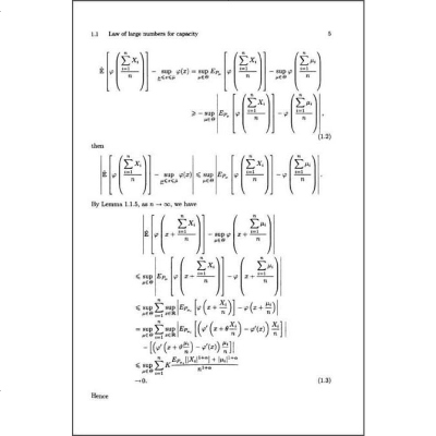 [二手8成新]容量限制理论和相关应用非线性数学期望(英文版) 9787030425782