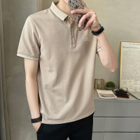 孟康(MENGKANG)夏季新款男士翻领宽松休闲拼色撞色潮男简约韩系polo衫短袖t恤