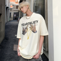 孟康(MENGKANG)短袖t恤男士夏季潮流潮牌宽松上衣新款青年圆领体恤男装