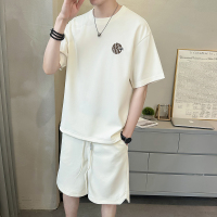 孟康(MENGKANG)夏季休闲运动套装男士短袖t恤五分短裤两件套上衣裤子一整套