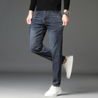 孟康(MENGKANG)秋季新款牛仔裤男士弹力修身小直筒长裤子潮牌复古秋冬款潮流百搭
