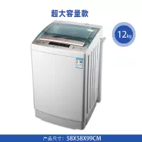 全自动洗衣机7/12kg家用大容量5kg波轮小型迷你宿舍甩干洗脱一体|(12KG)(预约+风干)超大容量