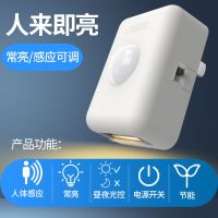 迷你插座插电led小夜灯人体感应光控起夜灯插头灯卧室喂奶过道灯