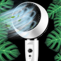 空气循环扇喷雾落地家用台立式涡轮对流电风扇空调扇制冷静办公室