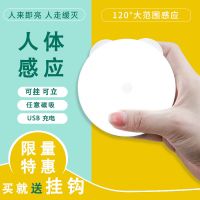 人体感应灯小夜灯不插电楼道家用led夜灯可充电全自动人来即亮