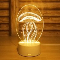 3d小台灯小夜灯创意卧室床头灯婴儿喂奶小夜灯创意礼品生日礼物