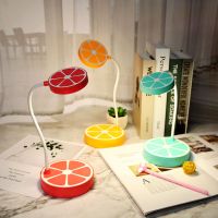 卡通创意led台灯充电式保视力调光可折叠床头护眼灯便携书桌学生