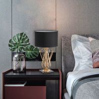 欧美台灯温馨创意大理石客厅卧室后现代法式浪漫床头灯 两色